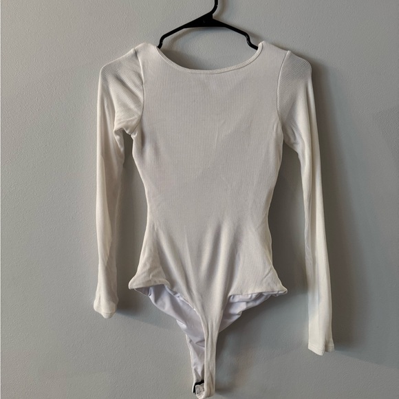 Klassy Network Ivory Button-Up Bodysuit - Picture 3 of 3